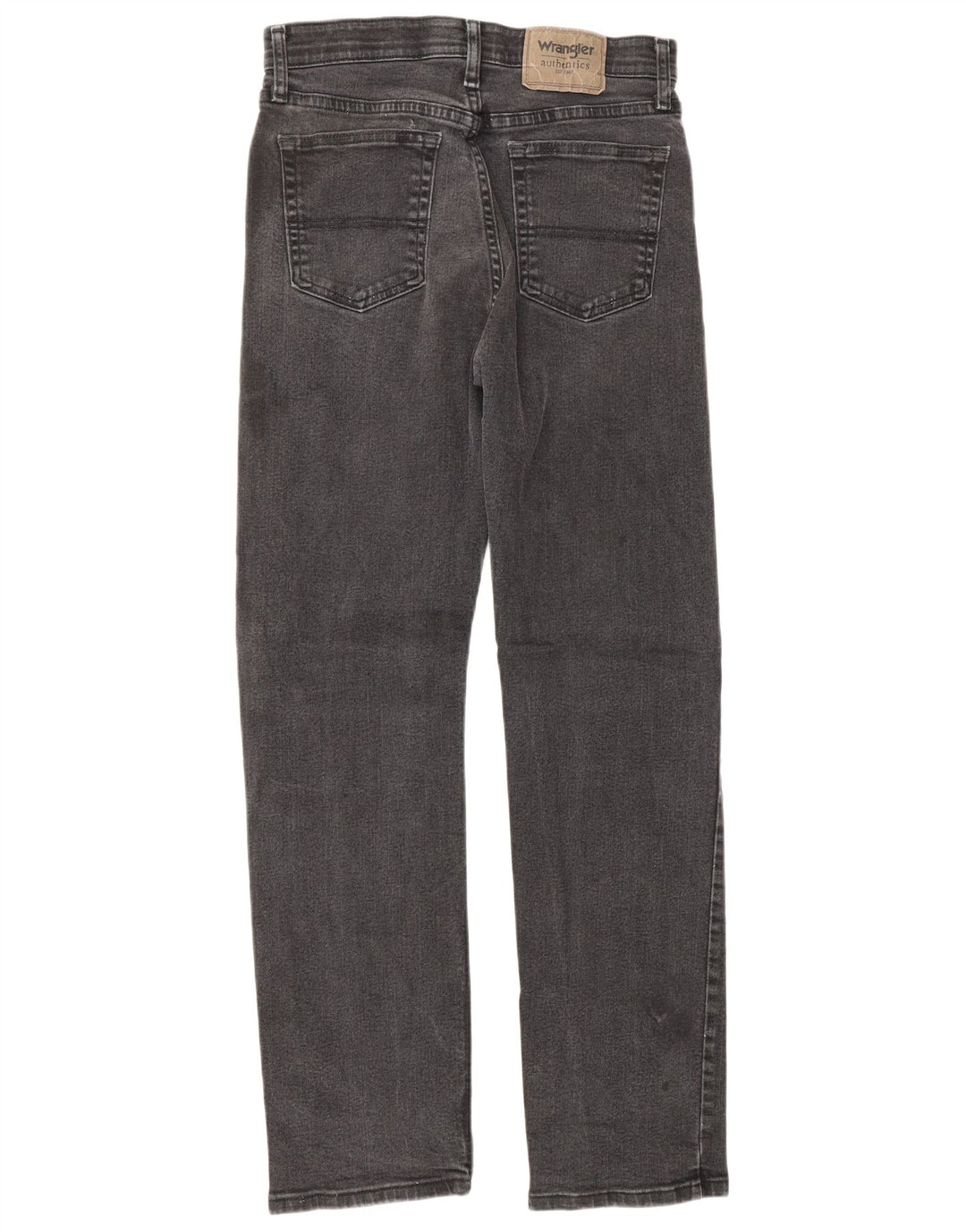 Wrangler Mens Straight Jeans W28 L30 Cinza Algodão