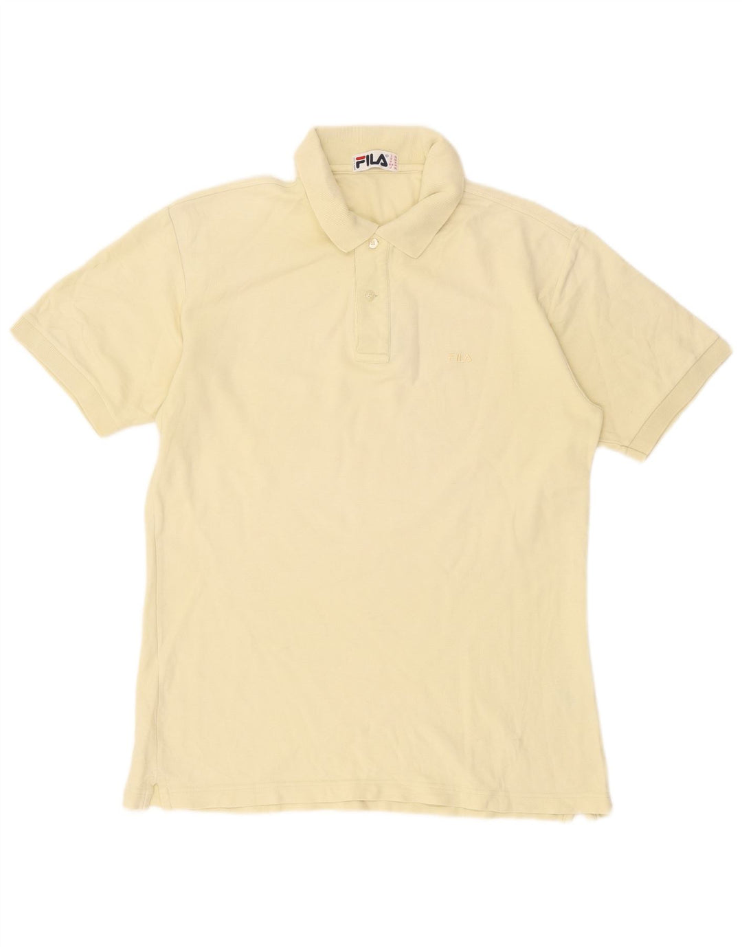 Camisa polo masculina Fila IT 50 grande amarelo