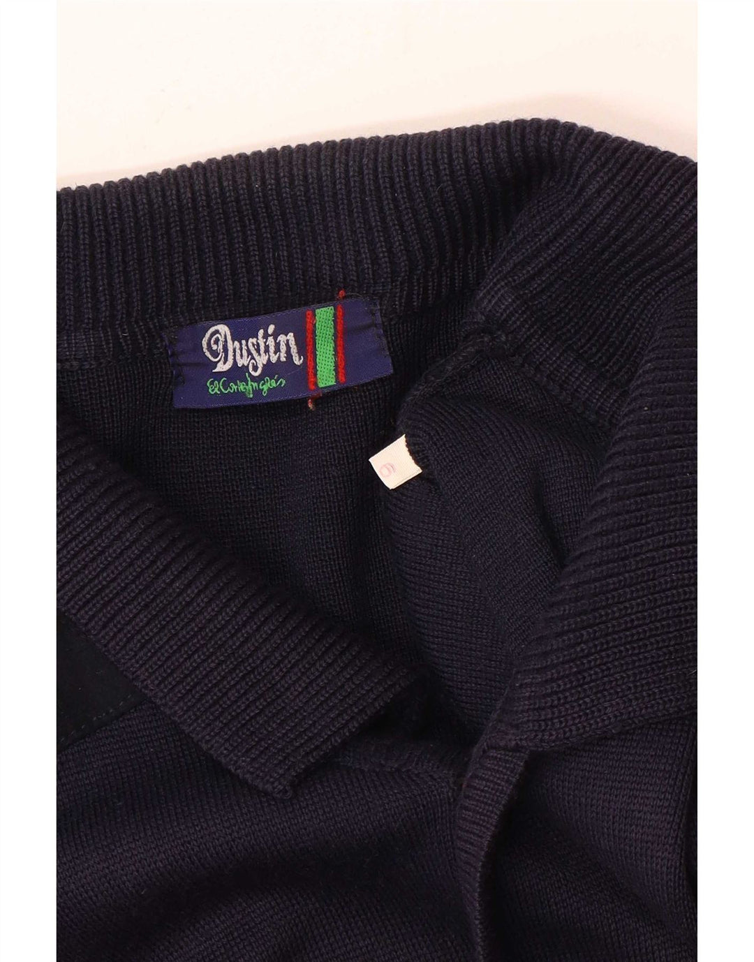 Suéter cardigã masculino vintage grande azul marinho