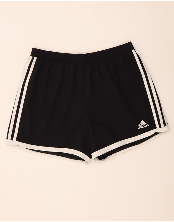 Adidas Womens Climacool Sport Shorts UK 12/14 Médio Preto Poliéster