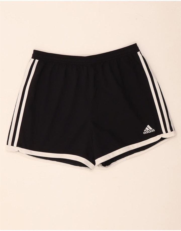 Adidas Womens Climacool Sport Shorts UK 12/14 Médio Preto Poliéster