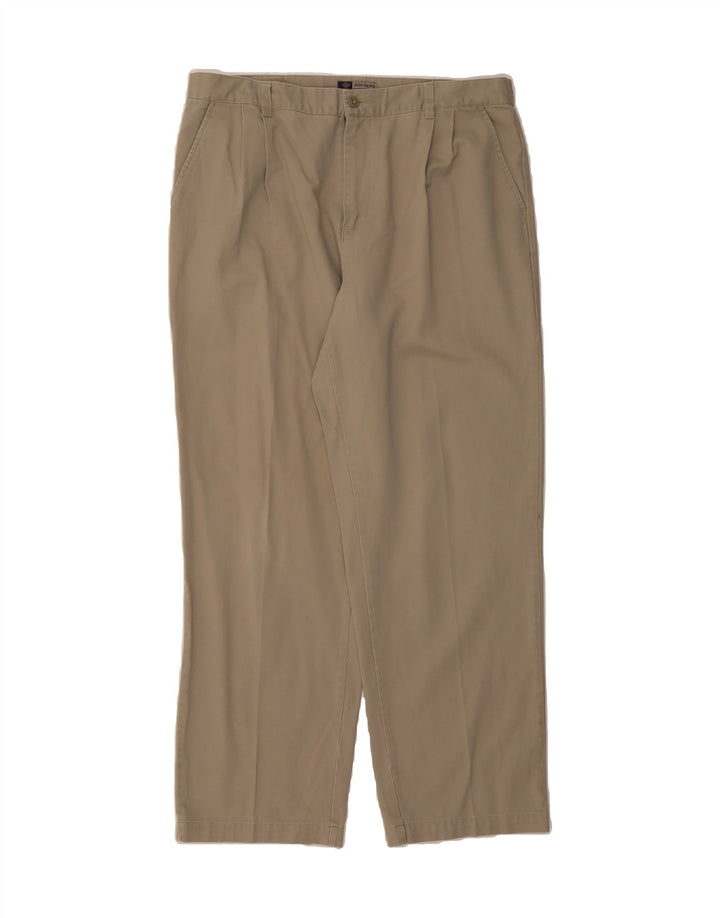 DOCKERS Mens Straight Chino Trousers W36 L29 Brown Cotton Vintage Dockers and Second-Hand Dockers from Messina Hembry 