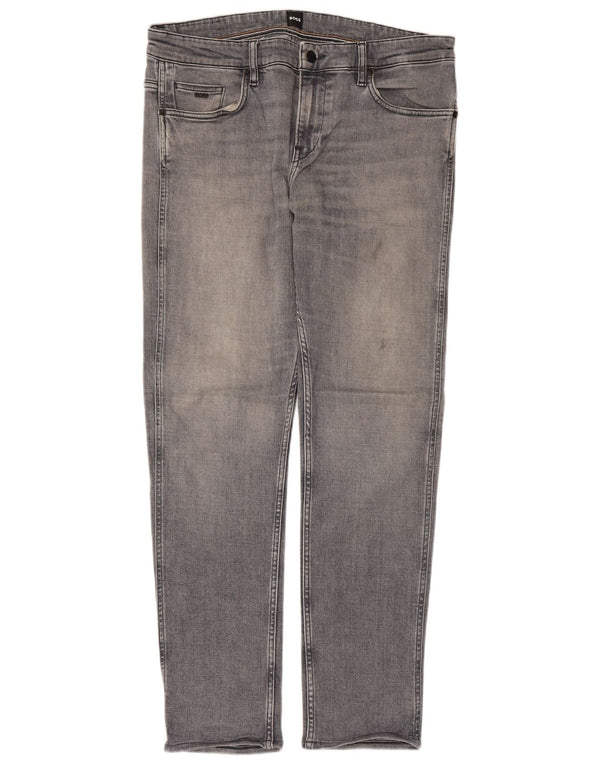 Hugo Boss Masculino Delaware Slim Jeans W34 L30 Azul Algodão