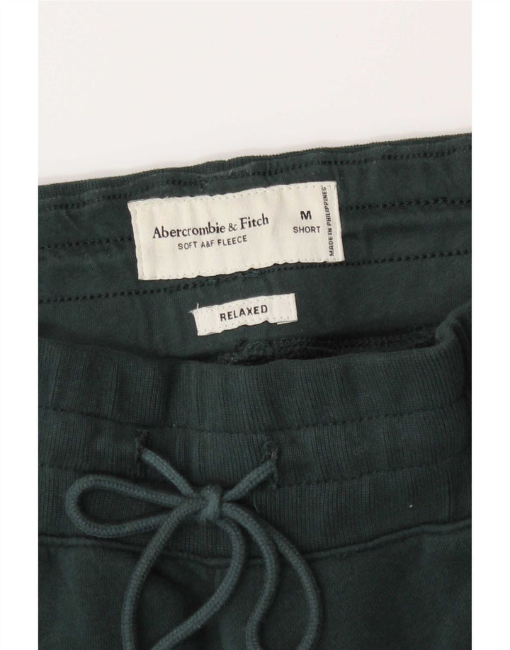 Abercrombie & Fitch Calça de treino masculina Joggers verde médio
