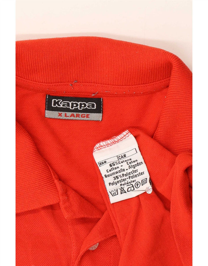 Camisa pólo gráfica masculina Kappa XL algodão vermelho