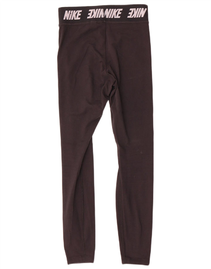 Leggings Nike Graphic Femininas UK 8 Pequenas Pretas