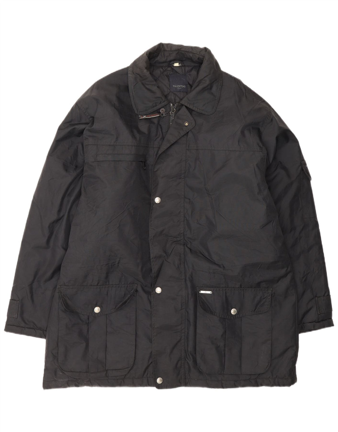 Casaco corta-vento masculino Valentino IT 54 2XL poliamida preta