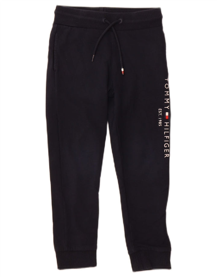 Tommy Hilfiger Meninos Calças de treino gráfico Joggers 5-6 anos Azul marinho