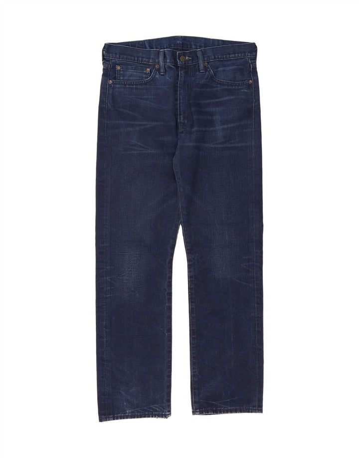 LEVI'S Mens Straight Jeans W34 L30 Navy Blue Cotton Vintage Levi's and Second-Hand Levi's from Messina Hembry 