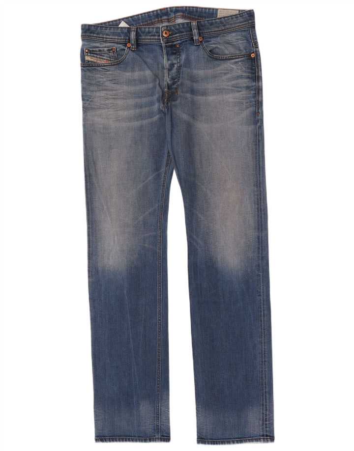 Jeans retos masculinos Diesel W33 L34 algodão azul