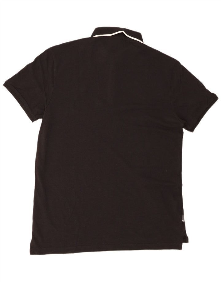 Camisa polo masculina Puma grande algodão preto