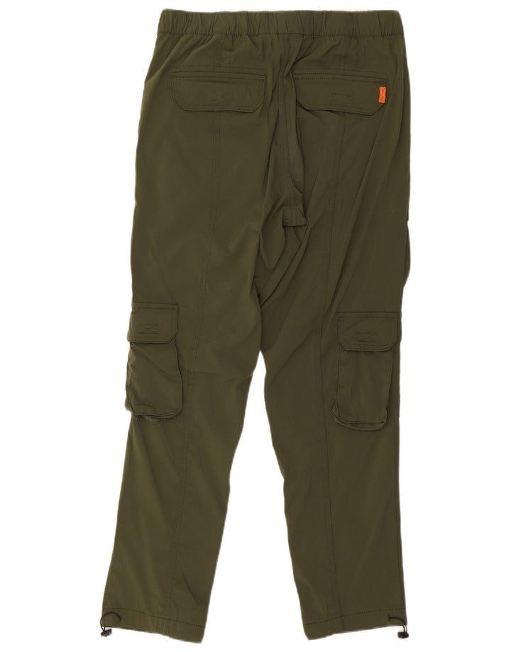 Calça cargo masculina reta Jack & Jones média W30 L27 nylon cáqui
