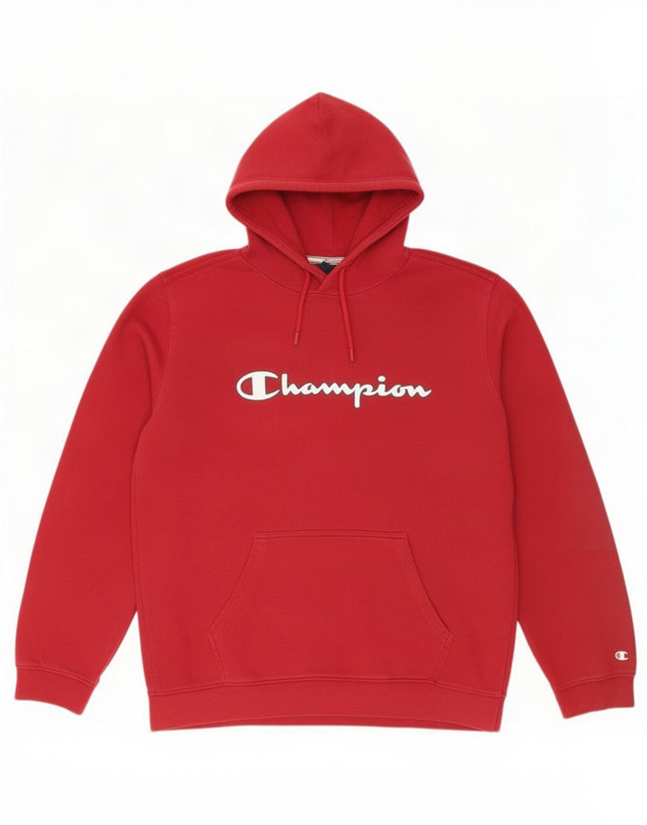 Jumper com capuz gráfico masculino Champion XL vermelho