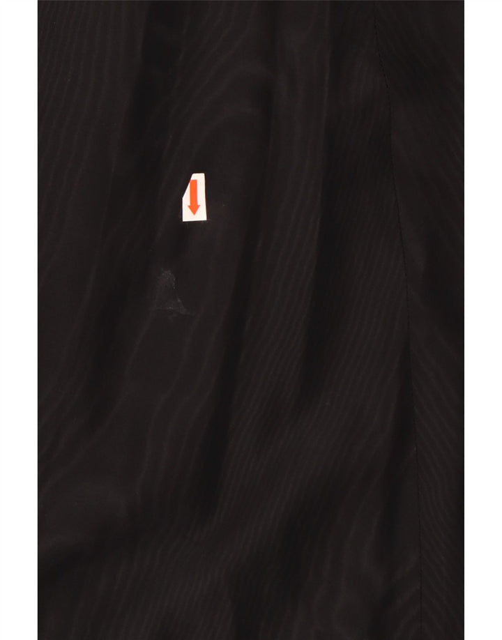 Saia larga feminina vintage W28 média preta