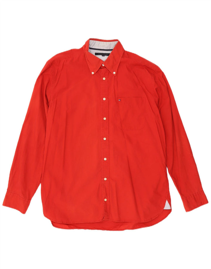 Camisa masculina Tommy Hilfiger grande algodão vermelho
