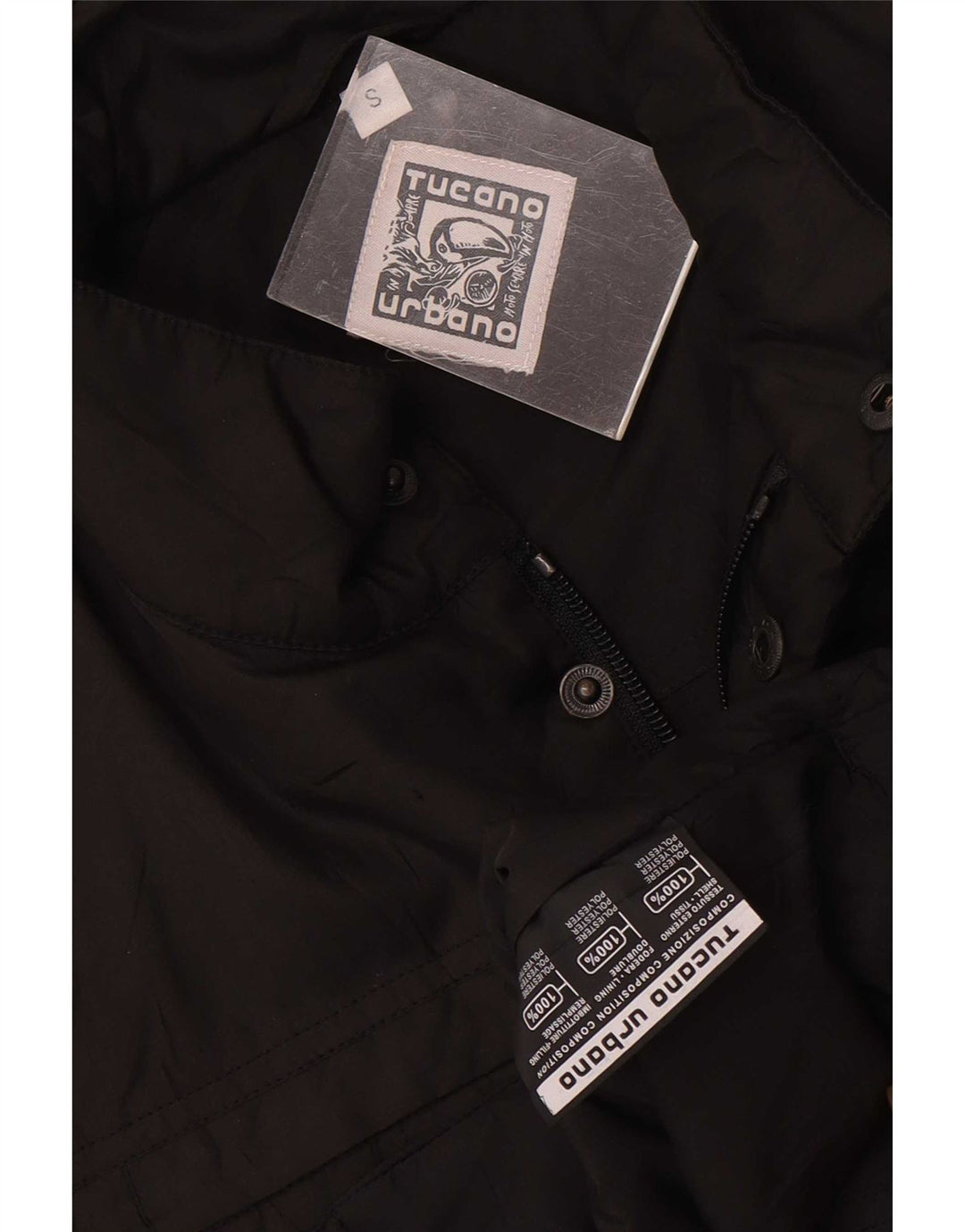 Colete acolchoado masculino Tucano Urbano UK 36 pequeno poliéster preto