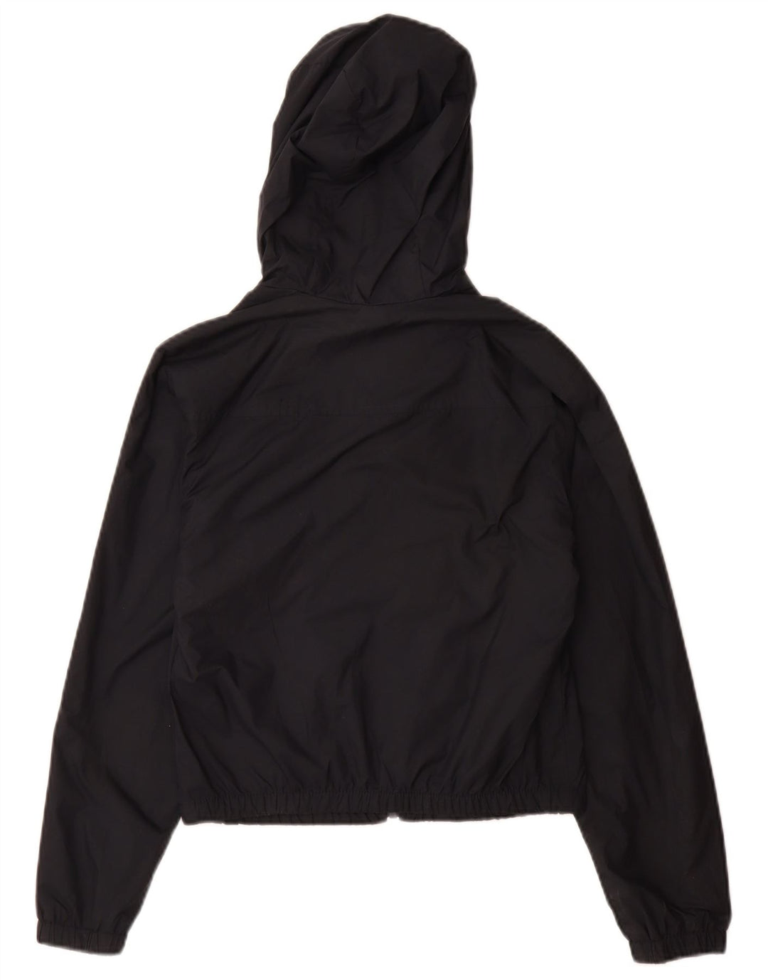 Jaqueta de chuva com capuz feminina Hollister UK 6 XS poliéster preto
