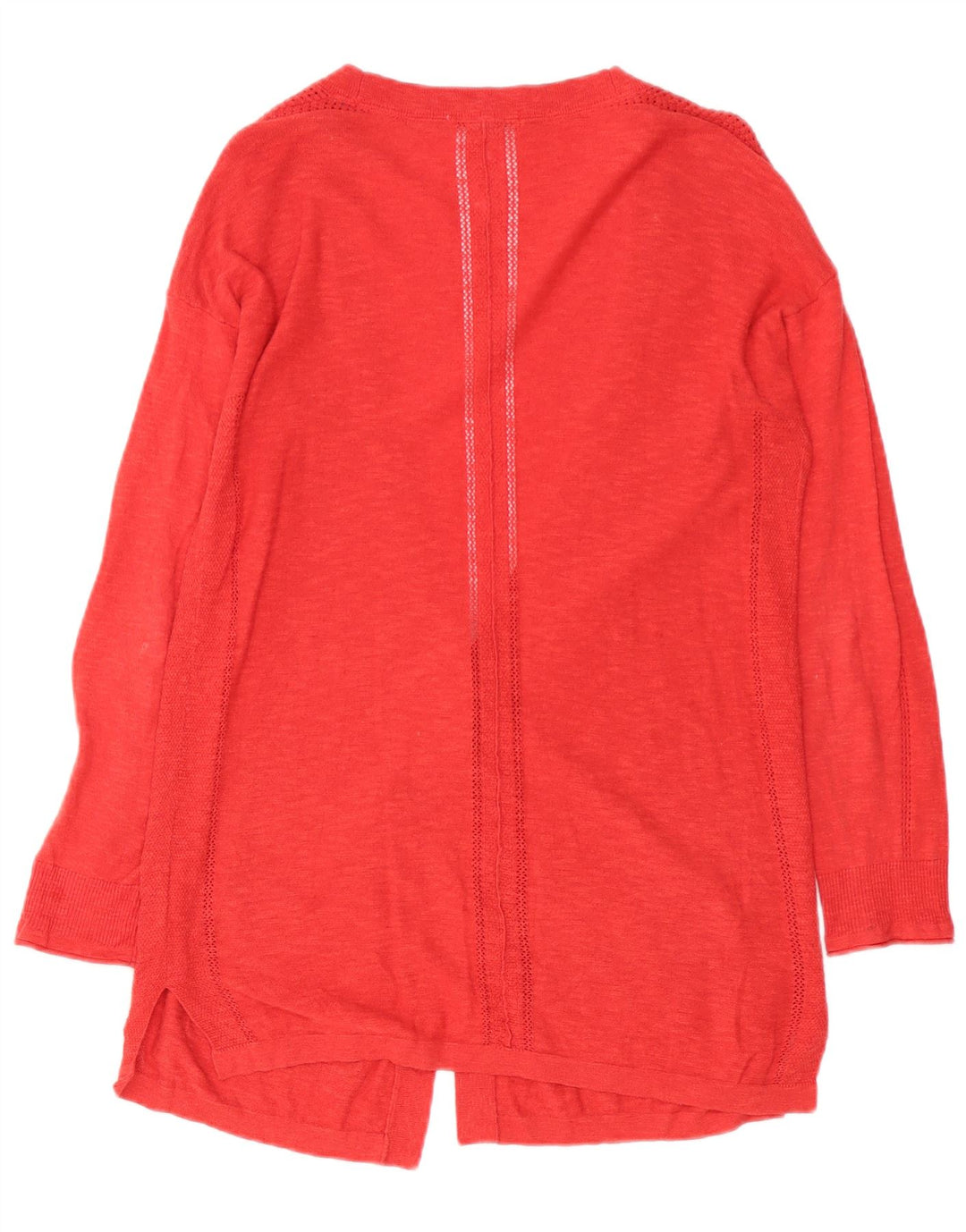 White Stuff Suéter feminino com palangre oversized cardigan Reino Unido 10 pequeno vermelho