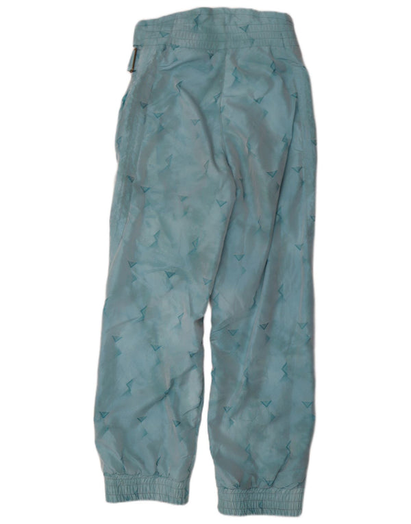 Calça feminina joggers de esqui Emmegi UK 12 poliamida geométrica azul média