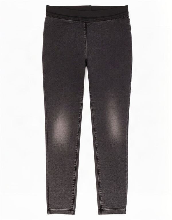 Calça jeans feminina Marks & Spencer UK 12 médio W32 L28 algodão preto