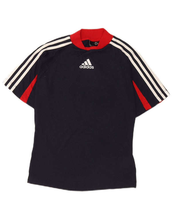 Camiseta Adidas Feminina Graphic Top UK 12/14 Médio Azul Marinho Esportes