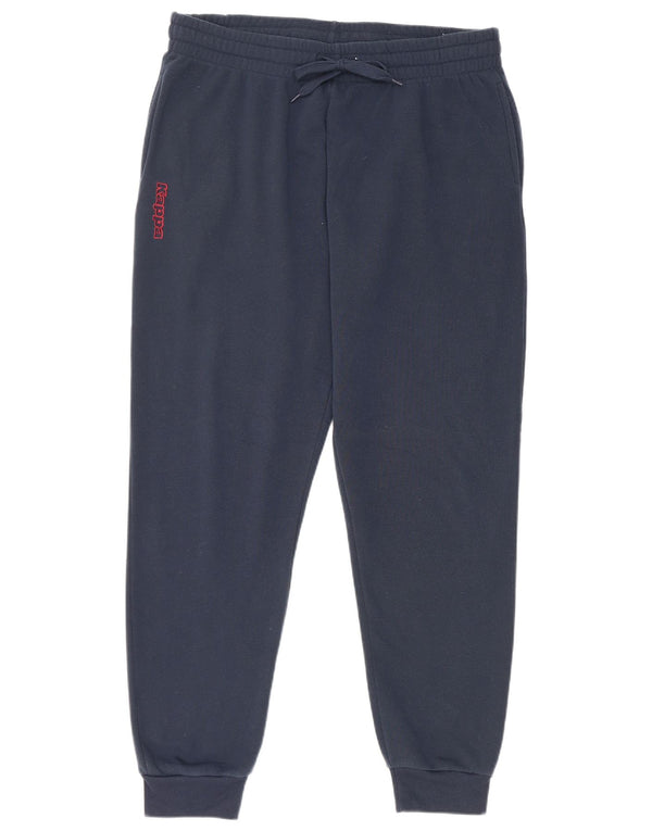 Calça de treino masculina Kappa Joggers 2XL poliéster azul marinho