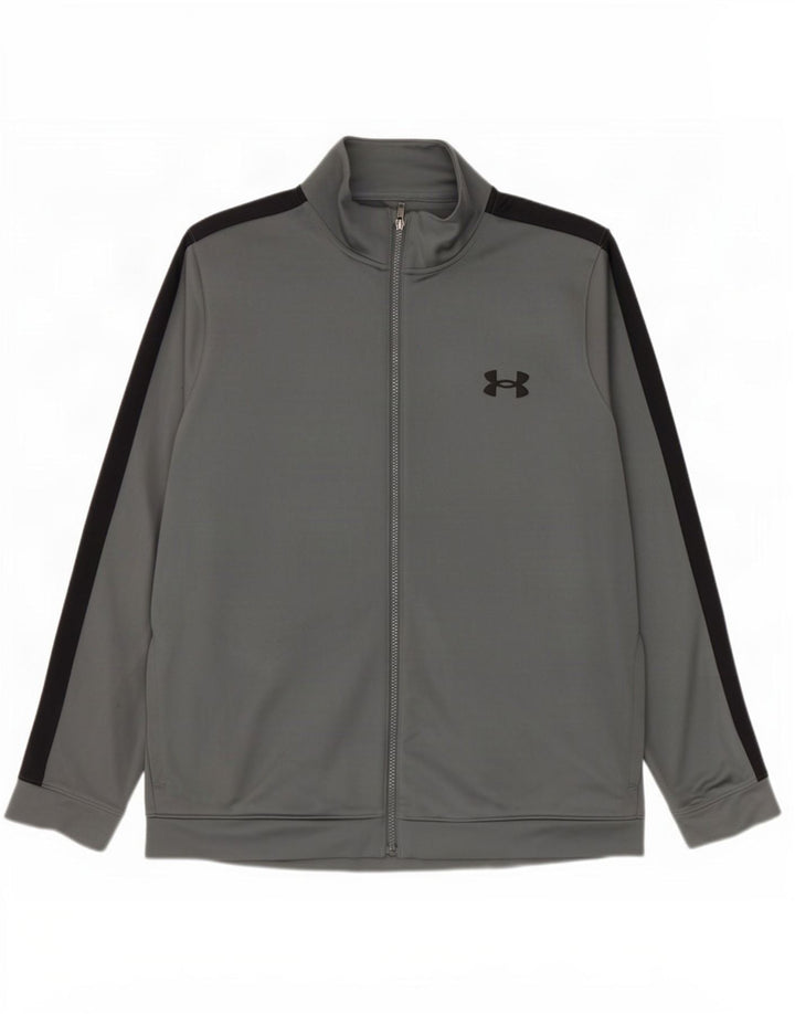 Under Armour Masculino Treino Top Jacket XL Cinza Colourblock Poliéster