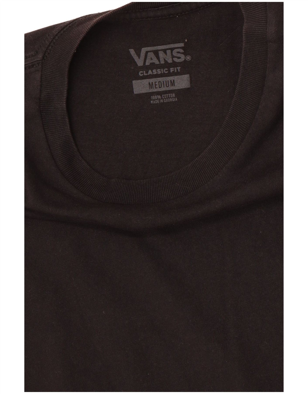 Camiseta VANS Masculina Classic Fit Top Médio Algodão Preto