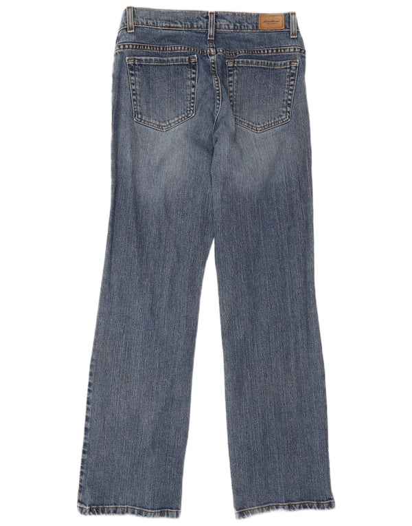 Eddie Bauer Calça jeans feminina Bootcut EUA 8 médio W28 L32 algodão azul