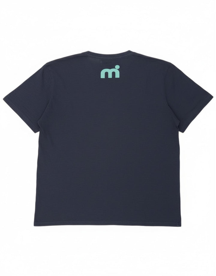Camiseta gráfica masculina Mistral Top 2XL azul marinho