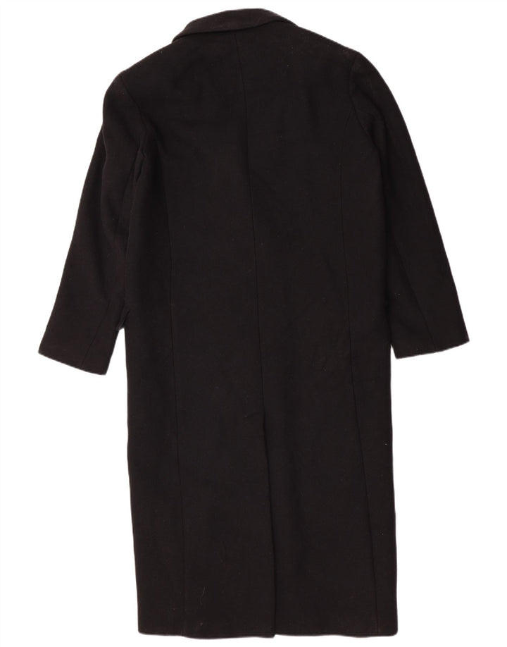 Casaco feminino Zara com peito duplo Reino Unido 14 lã preta média
