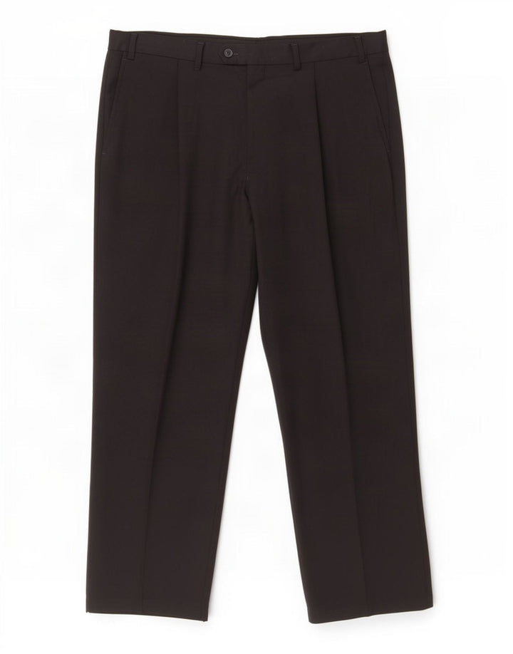Calça masculina Marks & Spencer com pegged suit W38 L31 poliéster preto