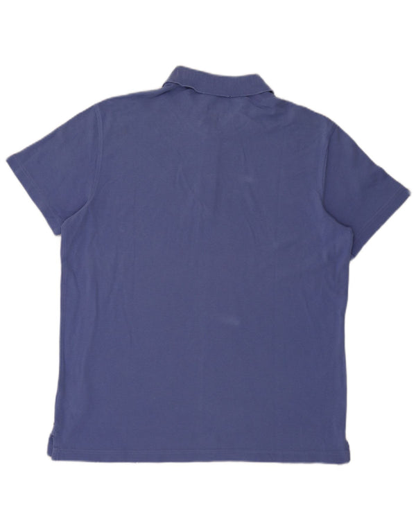 Calvin Klein Jeans Camisa polo masculina gráfica XL algodão azul