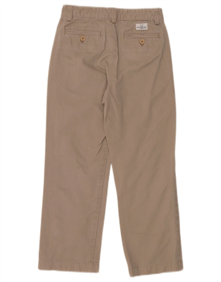 VINEYARD VINES Calça Chino Reta Menino 7-8 Anos W24 L22 Algodão Bege