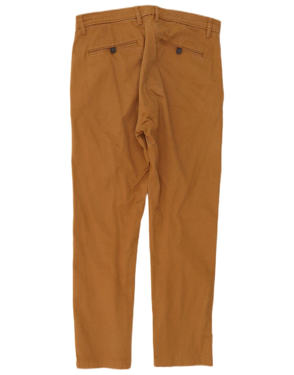 Zara Mens Slim Chino Calças EU 42 Grande W32 L28 Bege