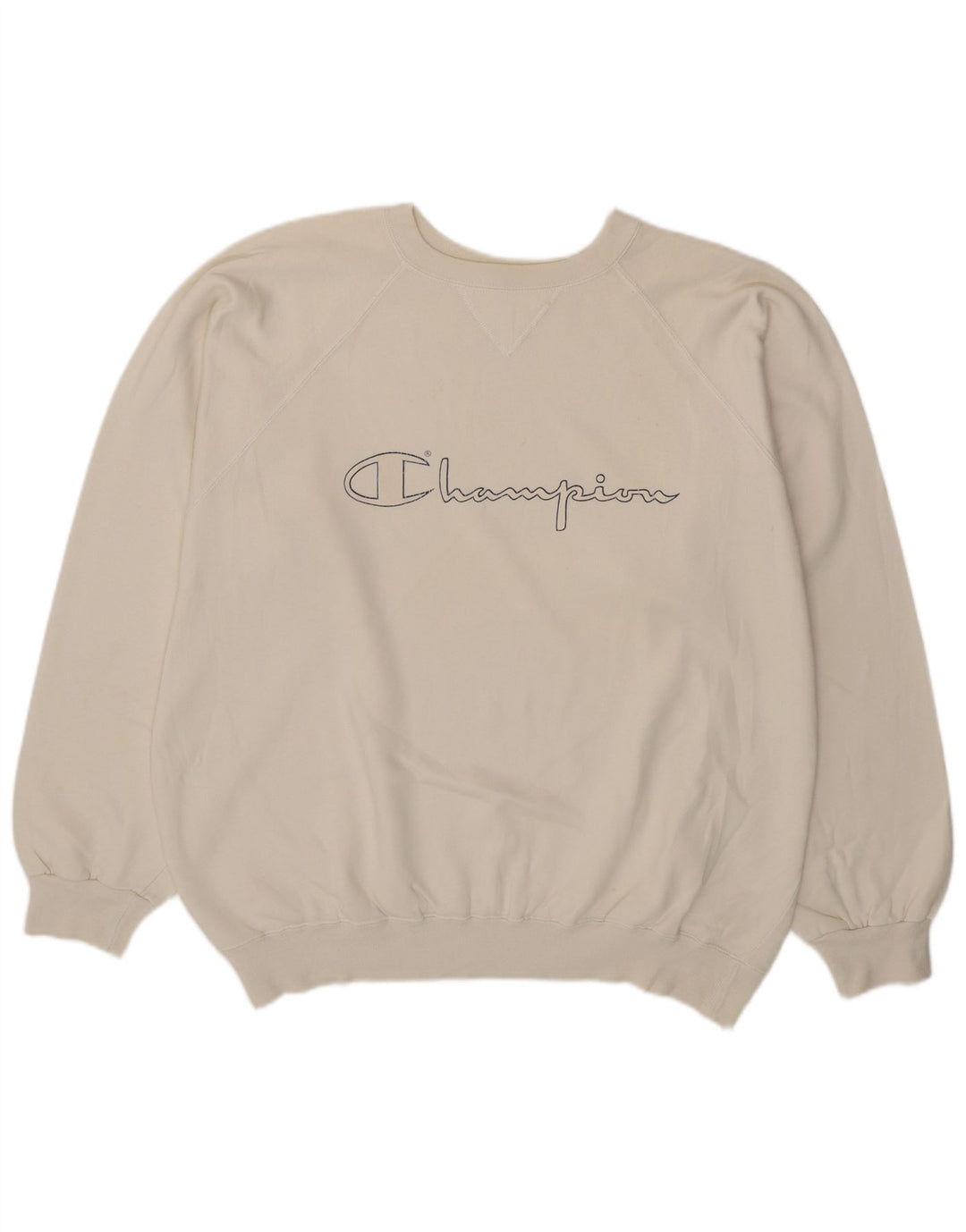 Campeão masculino gráfico moletom jumper XL algodão branco