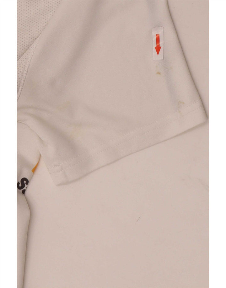 Camiseta Nike masculina gráfica Top médio branco poliéster esportivo
