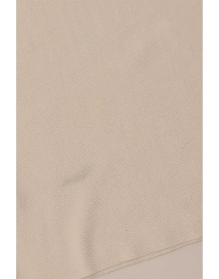 Topshop feminino cropped top UK 8 pequeno viscose branca