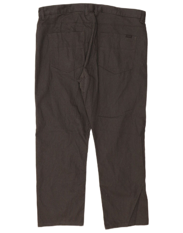 CALVIN KLEIN Mens Slim Fit Calça Casual W36 L30 Algodão Preto