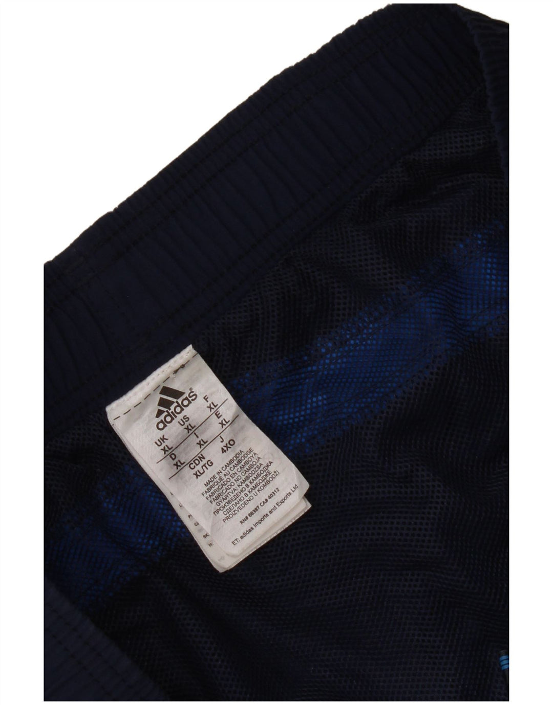 Shorts de natação masculino Adidas XL azul marinho nylon