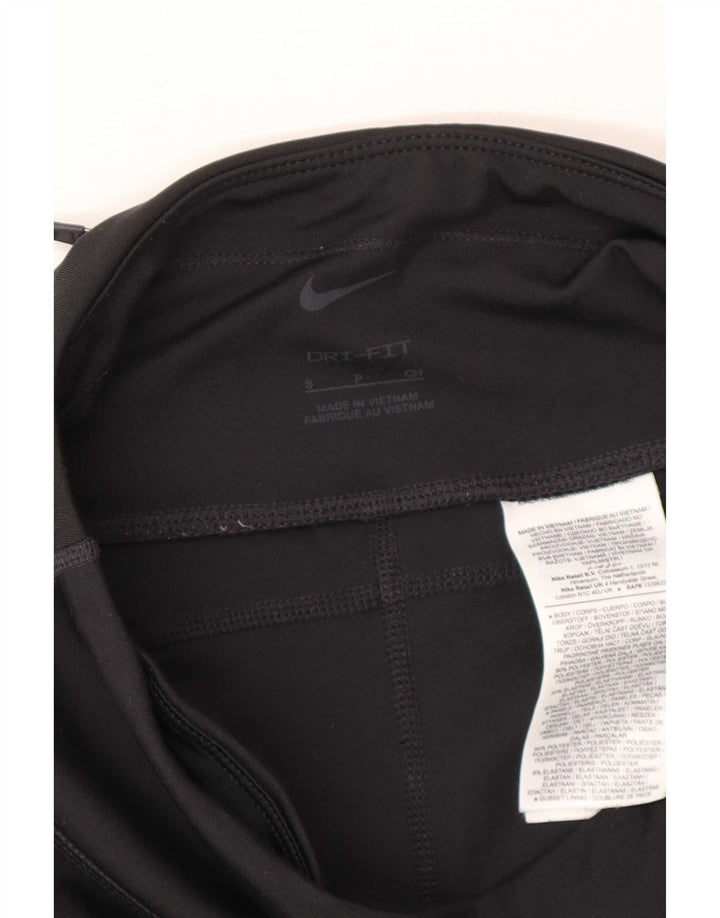 Leggings Nike Dri Fit para mulher UK 8 pequeno preto colorblock poliéster