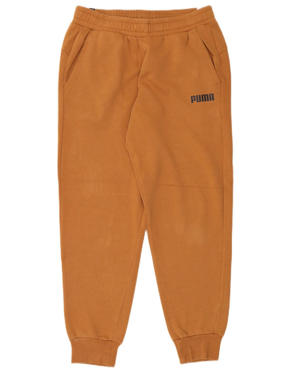 Calça esportiva masculina Puma Joggers grande algodão marrom