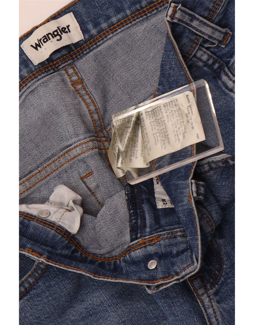 Wrangler Masculino Texas Slim Jeans W36 L32 Azul Algodão