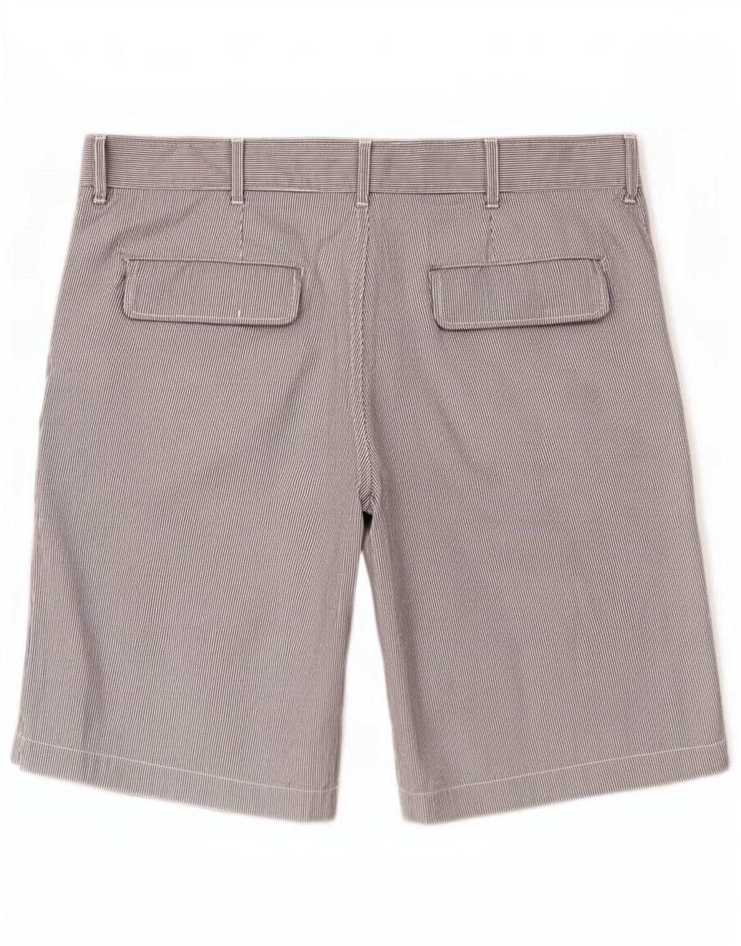 Benetton Masculino Casual Shorts IT 48 Médio W38 Listrado Azul