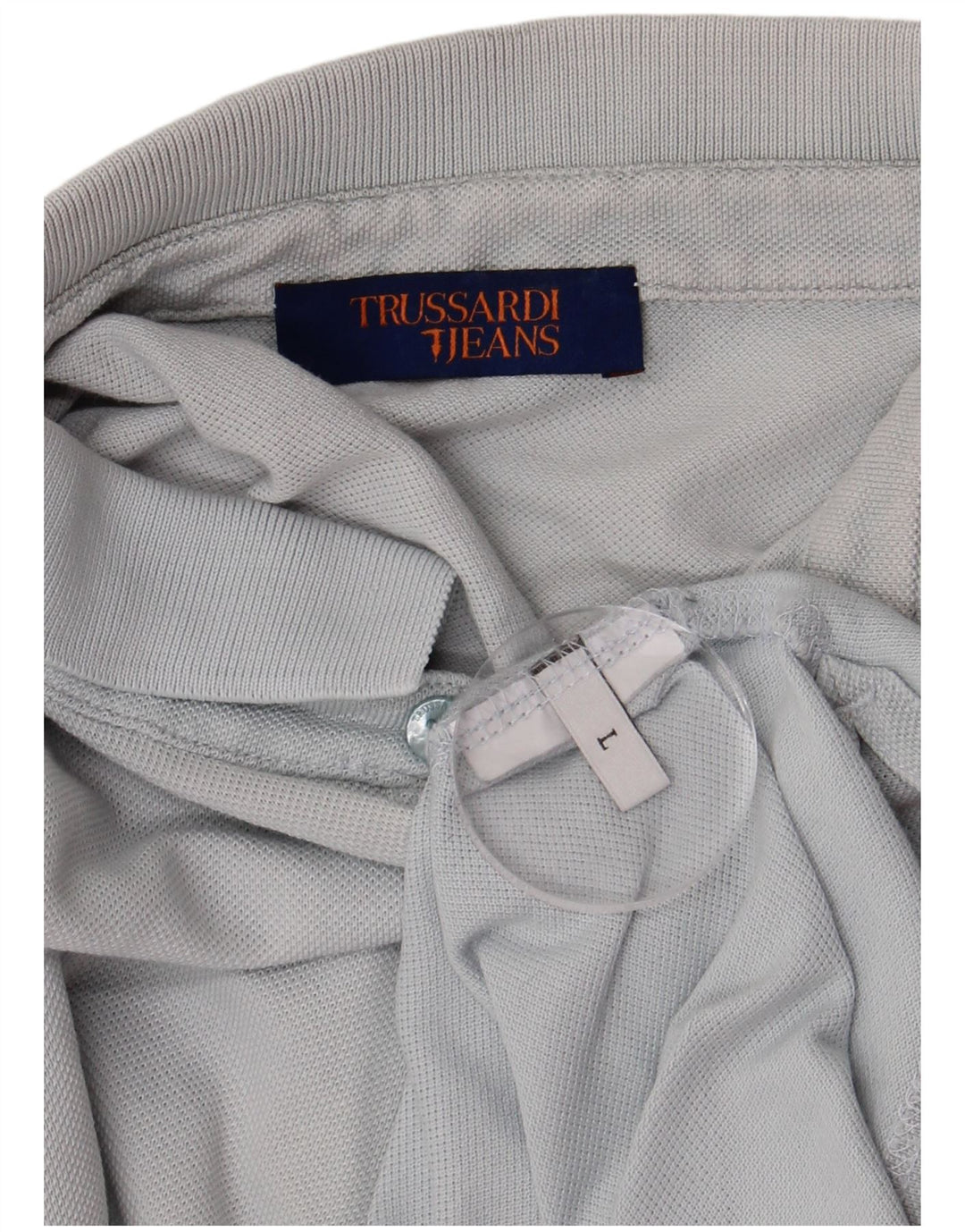 Camisa polo masculina Trussardi Jeans grande azul