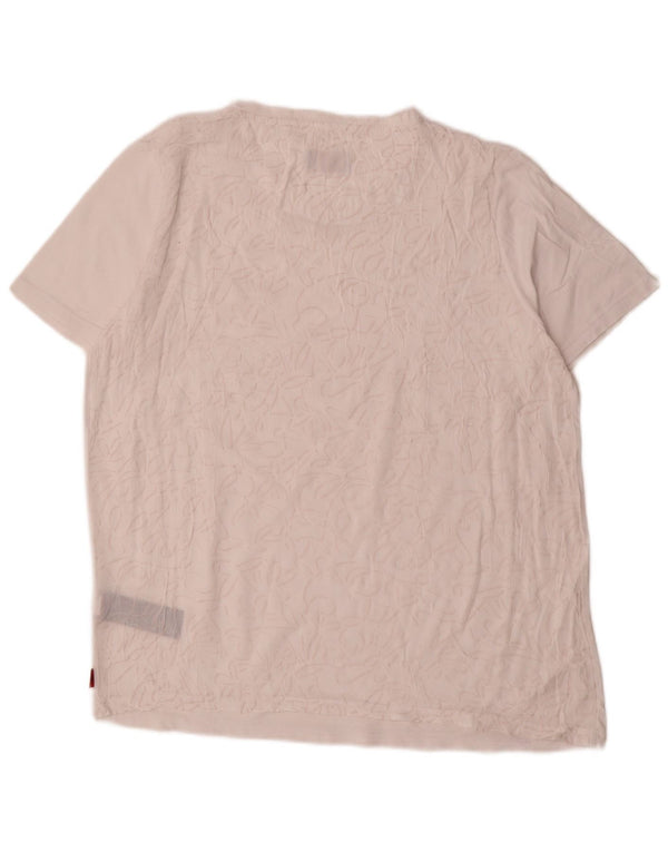 Camiseta feminina Kappa UK 18 XL algodão branco
