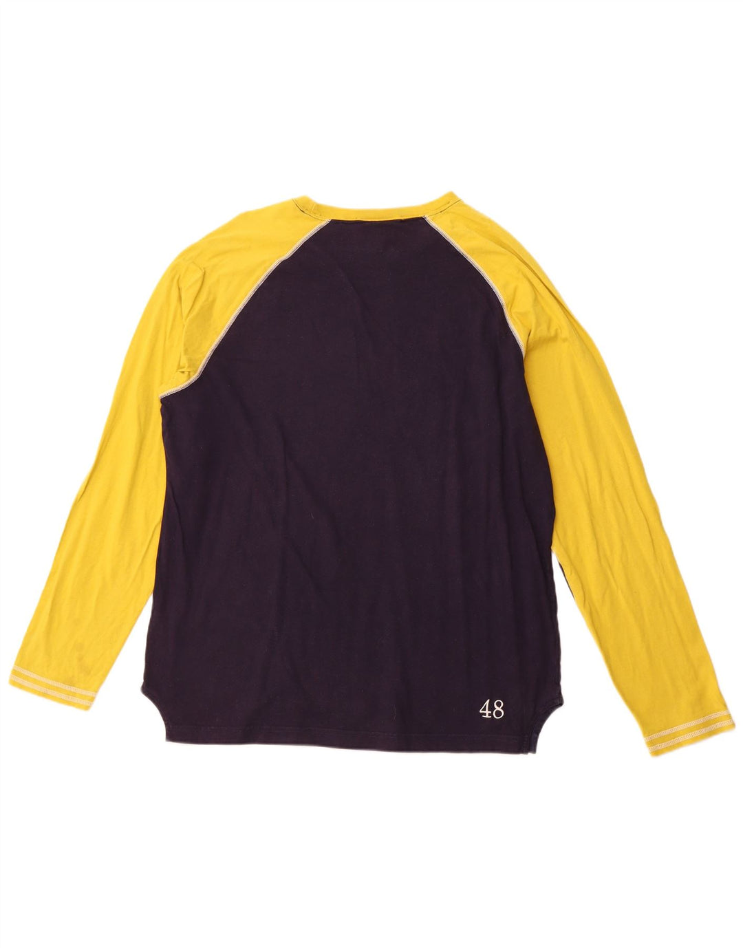 PUMA Masculino Top Manga Longa XL Azul Marinho Colourblock Esportes