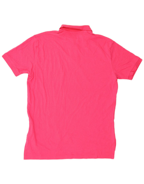 Polo Ralph Lauren Camisa masculina grande de algodão rosa