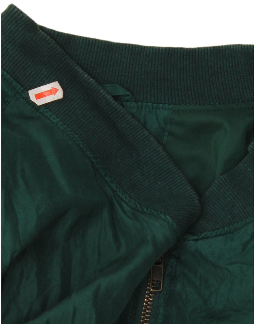Jaqueta bomber masculina VINTAGE UK 42 XL seda verde