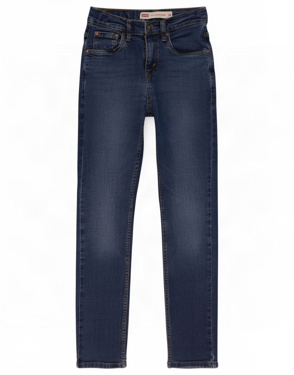 Jeans Levi's Boys 512 Slim Tapered 11-12 Anos W26 L29 Azul Algodão